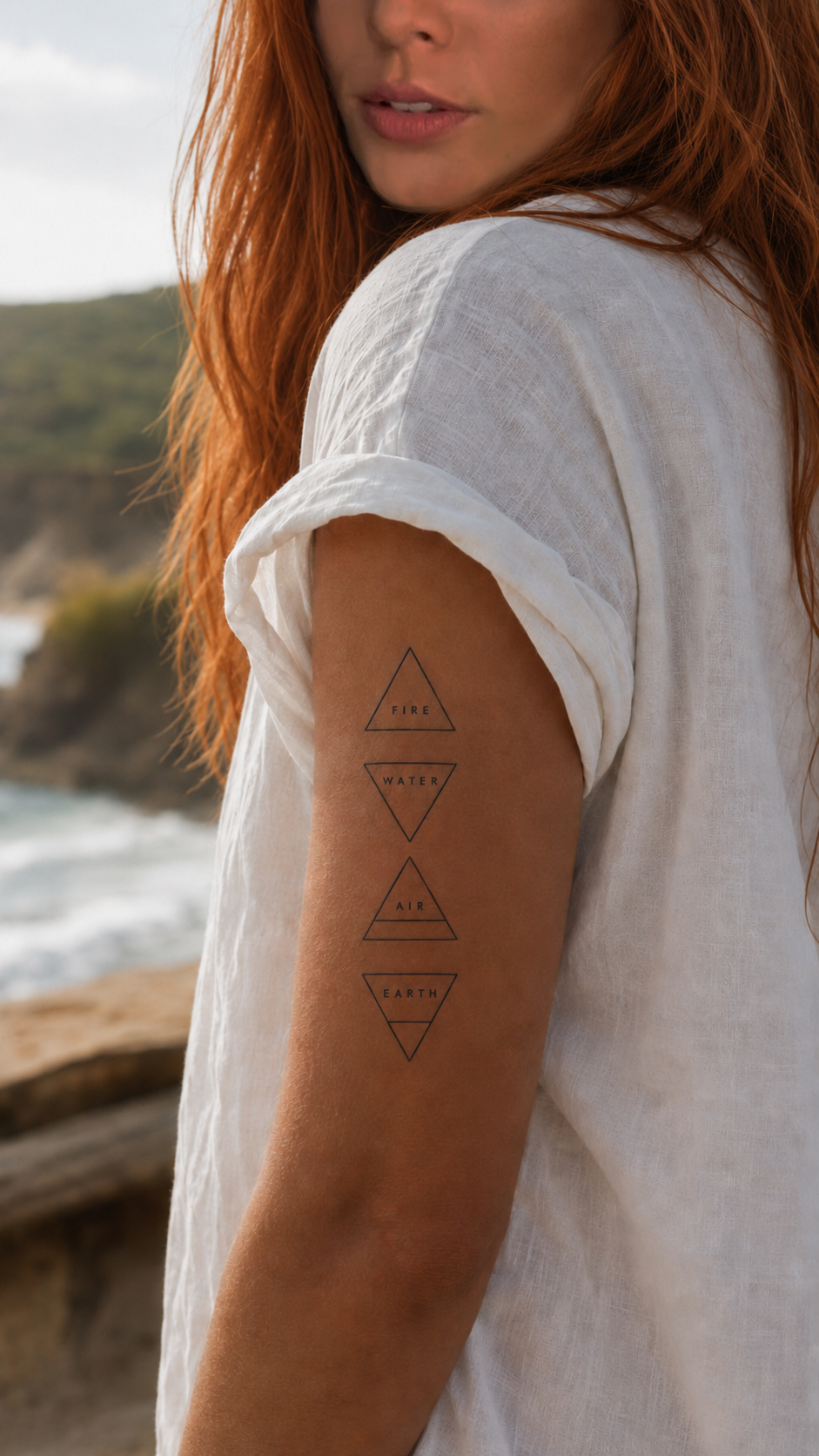 4Elements temporary tattoo 4elements ruiva - UNKOMUN