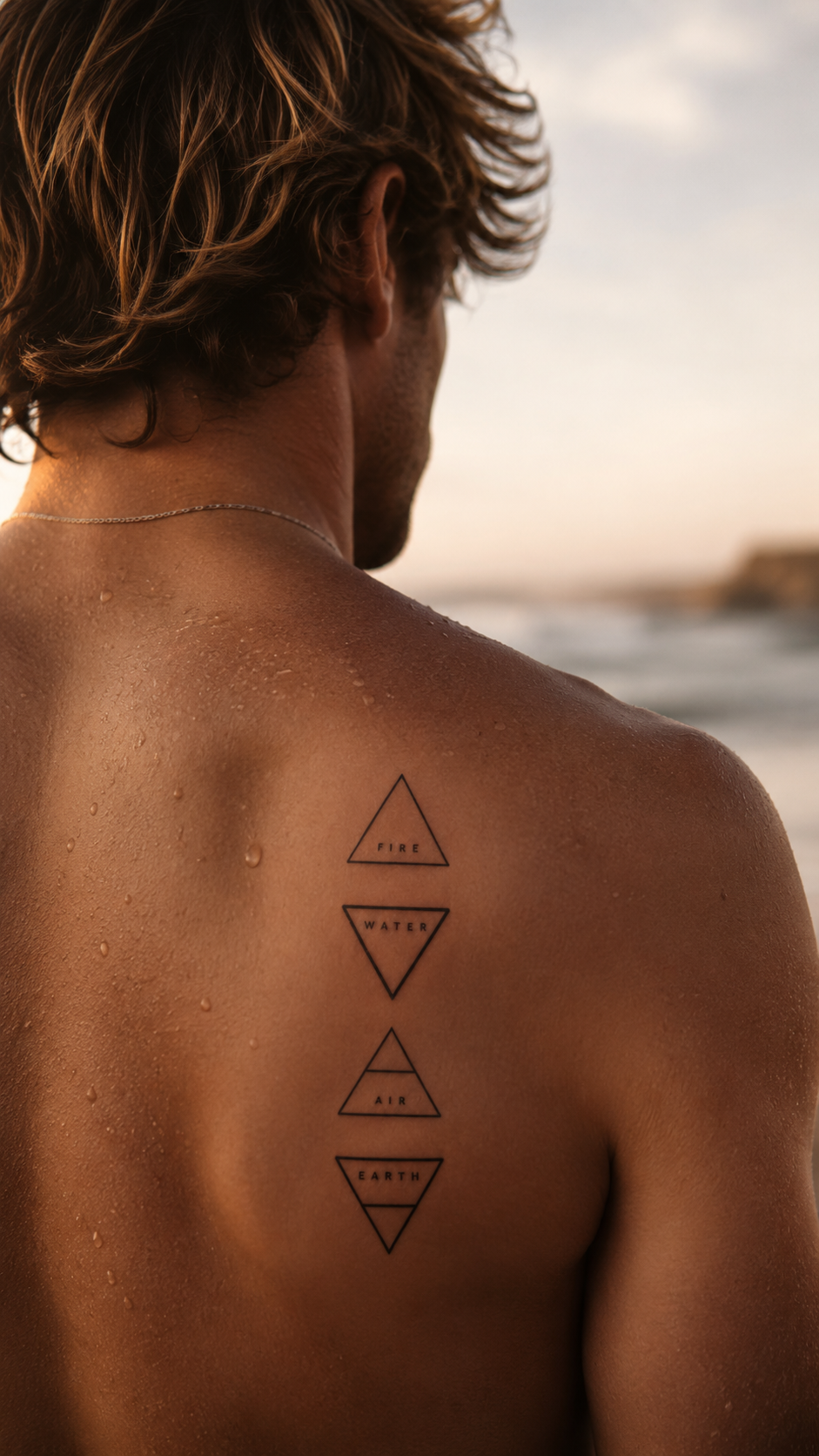 4Elements temporary tattoo 4elements homem - UNKOMUN