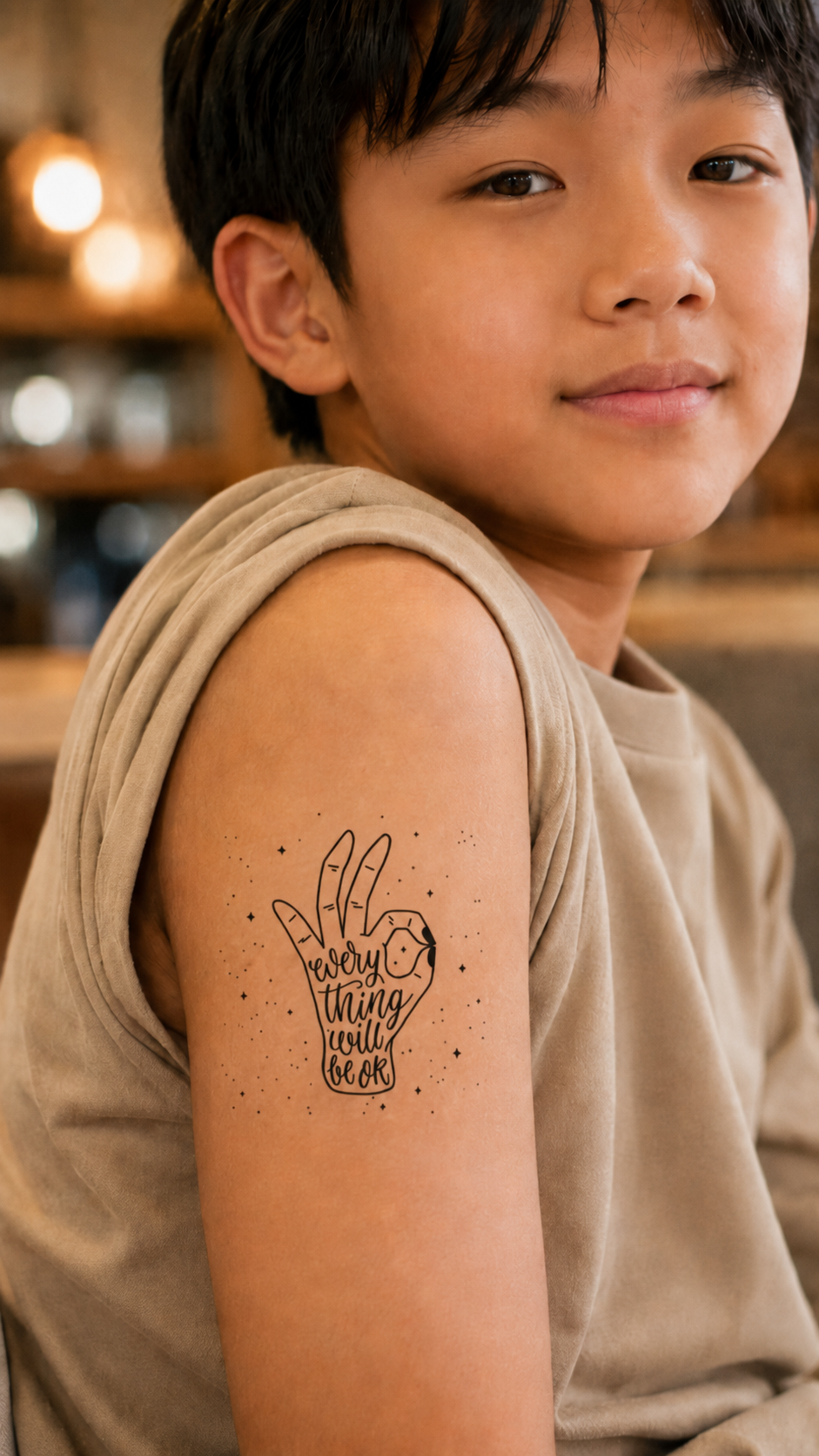 Ok temporary tattoo menino - UNKOMUN