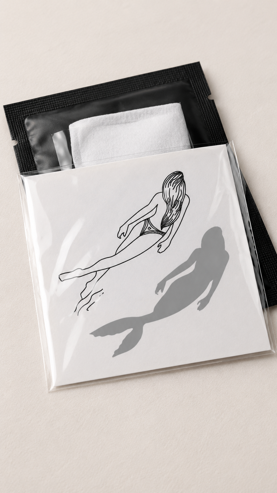 Mermaid temporary tattoo mermaid - UNKOMUN