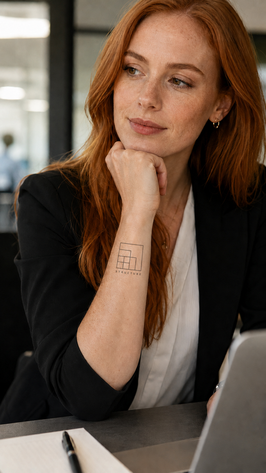 Structure temporary tattoo mulher - UNKOMUN