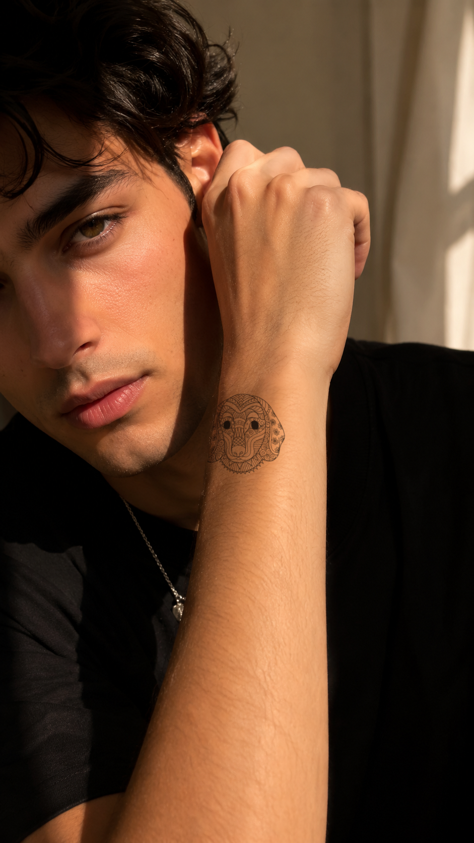 Dog temporary tattoo rapaz - UNKOMUN